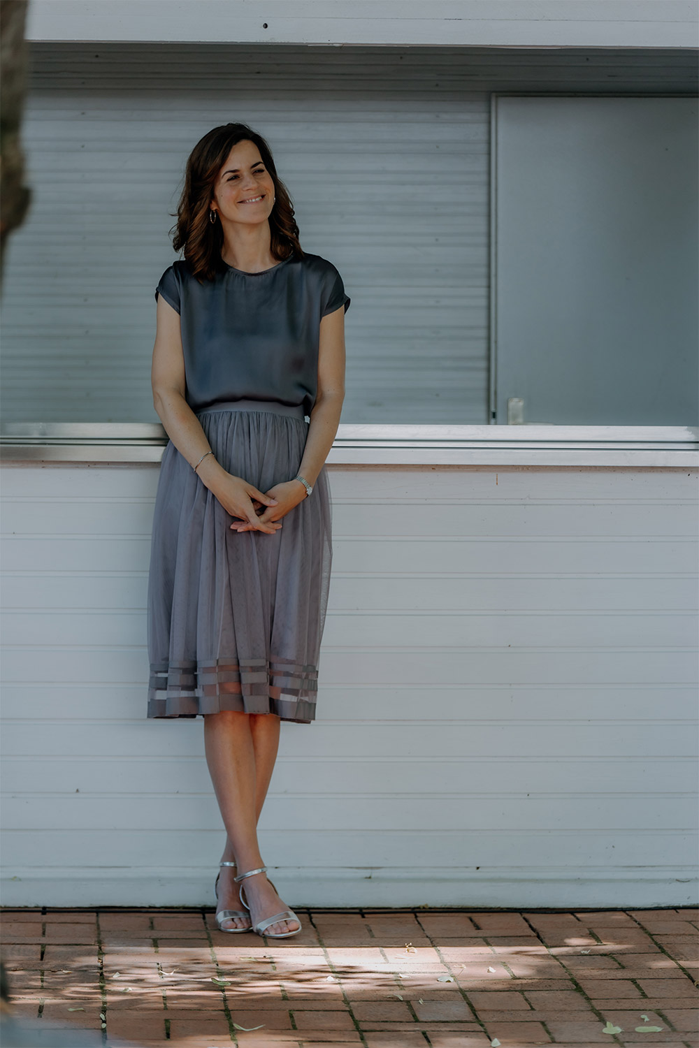 Foto Anni Beier, sweetnorth, 2024, Herrenhaus Buchholz Alfter Traurednerin Verena bei Empfang von Brautpaar